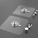 10PCS Photo Frame Hooks Storage Rack Screw Holders Door Hanger - Image 5