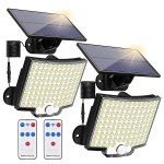 106 LED Solar Light Outdoor 328 LED Spotlights IP65 Waterproof Motion Sensor