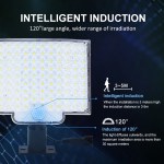 106 LED Solar Light Outdoor 328 LED Spotlights IP65 Waterproof Motion Sensor - Image 3