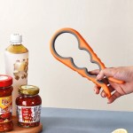 1pc Multifunctional 4-in-1 Jar Opener, Jar Gripper, Lid Opener, Can Opener, Bottle Opener - Image 2