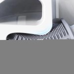 Toilet Brush Water Leak Proof With base Silicone WC Flat Head - Image 5