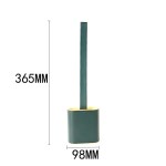 Toilet Brush Water Leak Proof With base Silicone WC Flat Head - Image 6